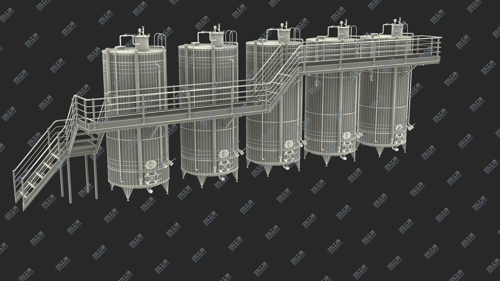 images/goods_img/2021040165/Stainless Steel Wine Tanks Set with Stairs 3D/3.jpg